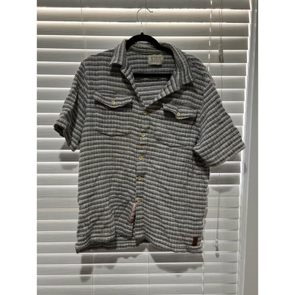 Scotch & Soda Short Sleeve Button‎ Up Shirt - Size XXL - Picture 1 of 5